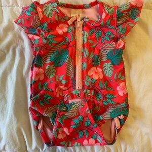 Tropical Print Easy Snap Bathing Suit 🏝🥰